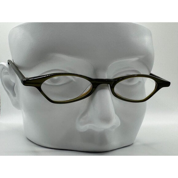 Vintage Y2K Eyeglasses | NOS | Tiny Lens Style Green Plastic Frame Made in Japan - Picture 1 of 10